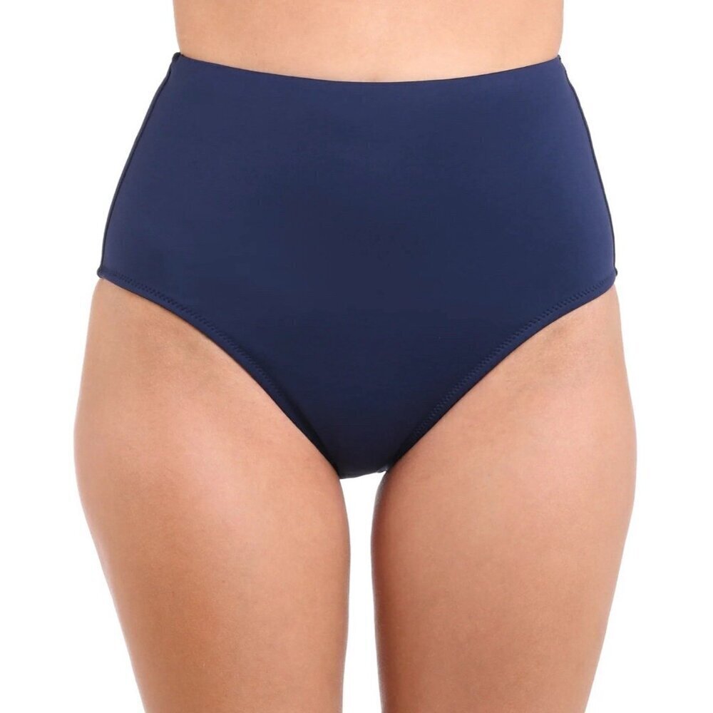 La Blanca Women's Ultra High Waist Swimsuit Bottom, Indigo LB Luxe 12 New